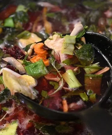 Fire soup with rice